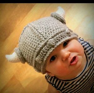 Knit Viking Hat